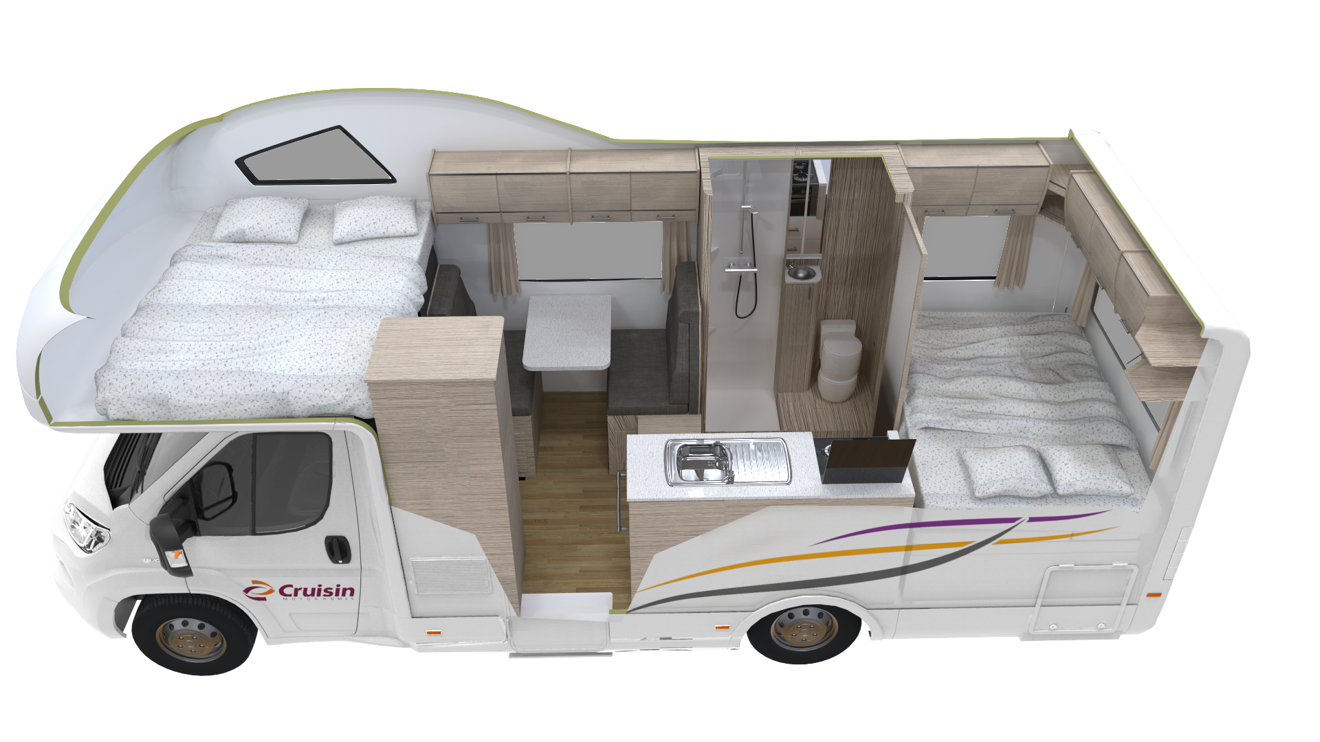 Cruisin Seeker floorplan | Campers Down Under