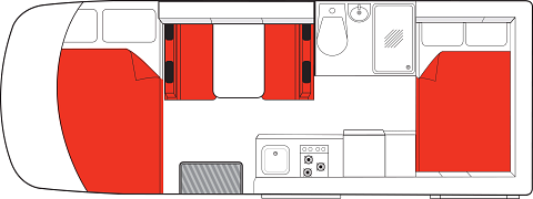 Mighty Double Up Australie plattegrond nacht
