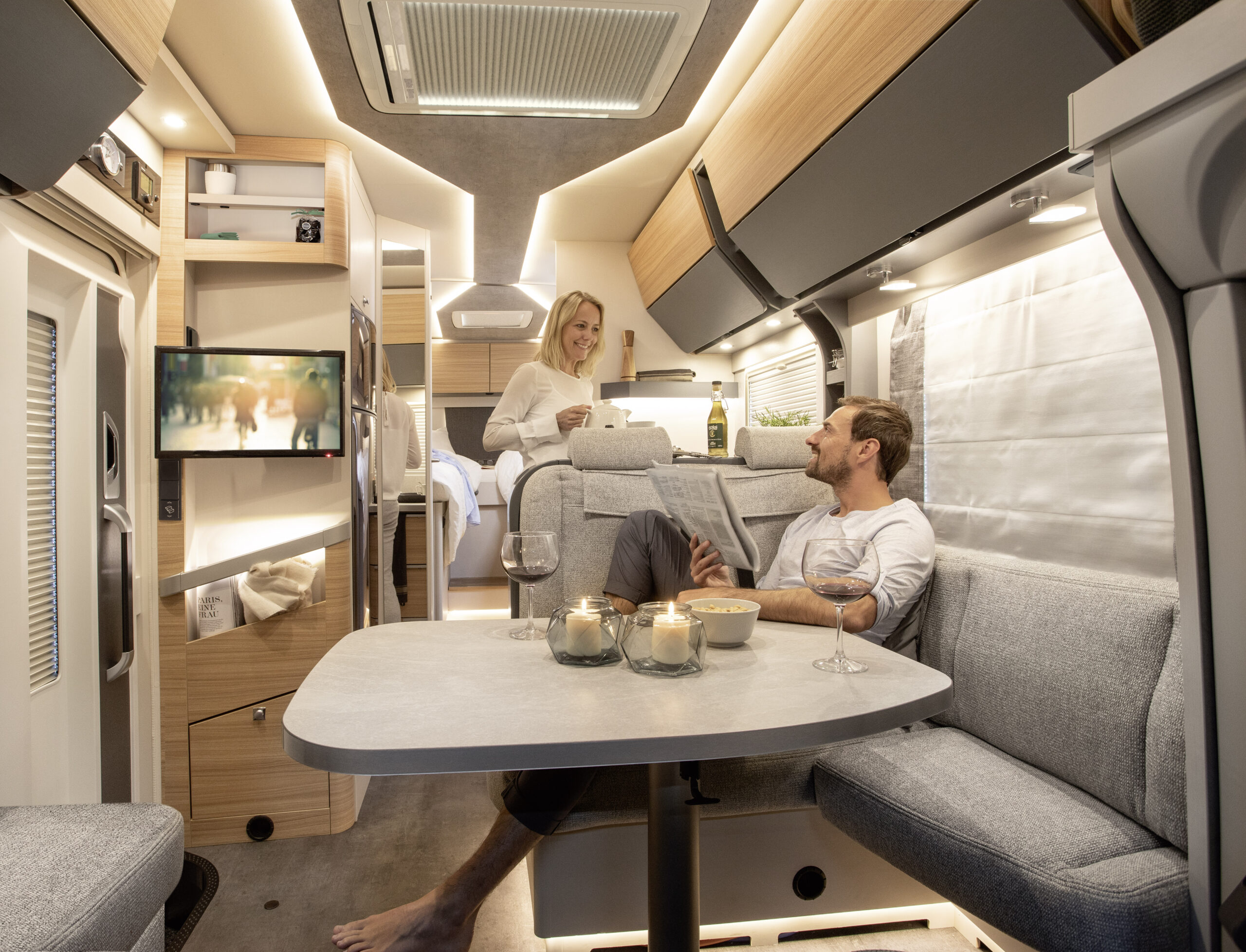 mc rent comfort plus camper nieuw zeeland binnenzijde camper