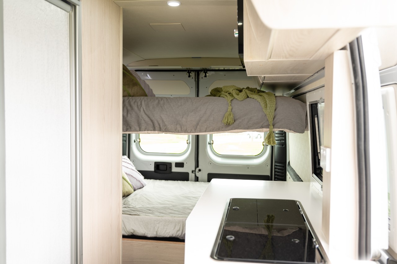 JUCY Cruiser bed | Campers Down Under