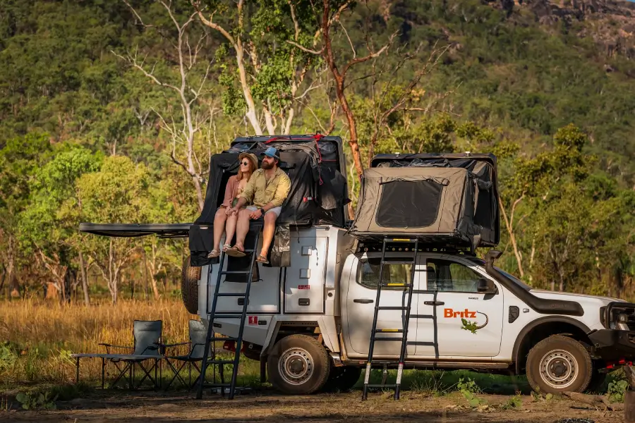 Britz warrior uitzicht daktent Britz warrior uitzicht daktent | Campers Down Under