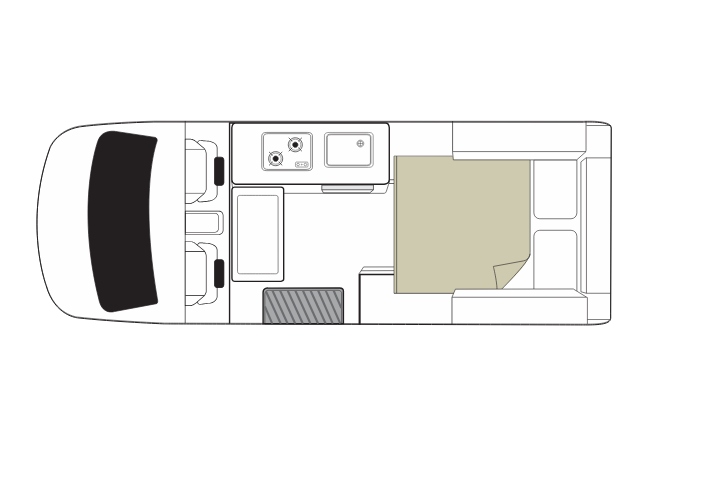 MightyLITE Nieuw-Zeeland HiLITE plattegrond nacht | optie b | Campers Down Under