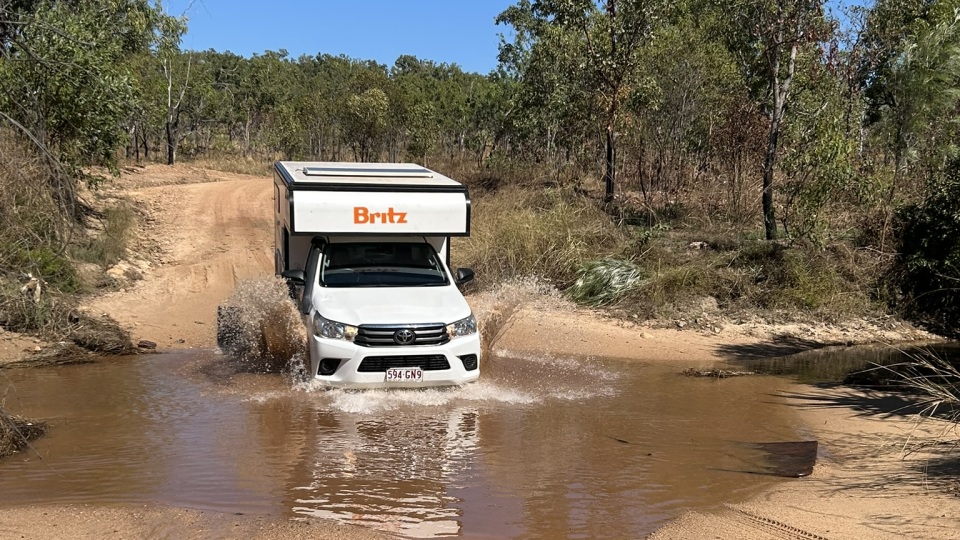 4WD camper in Australië